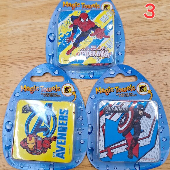Different Marvel Heroes Magic Pop Up Towel Wash Cloths - Picture 3 of 5